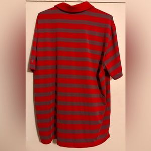 UNDER ARMOUR XXL STRIPES RED ANGELS GOLF SHIRT